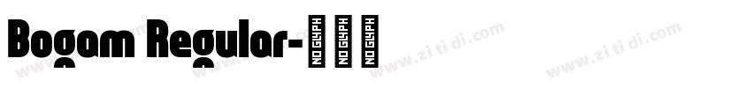 Bogam Regular字体转换